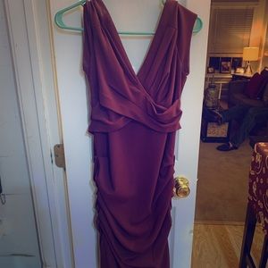 BCBGMAXAZRIA Burgundy dress